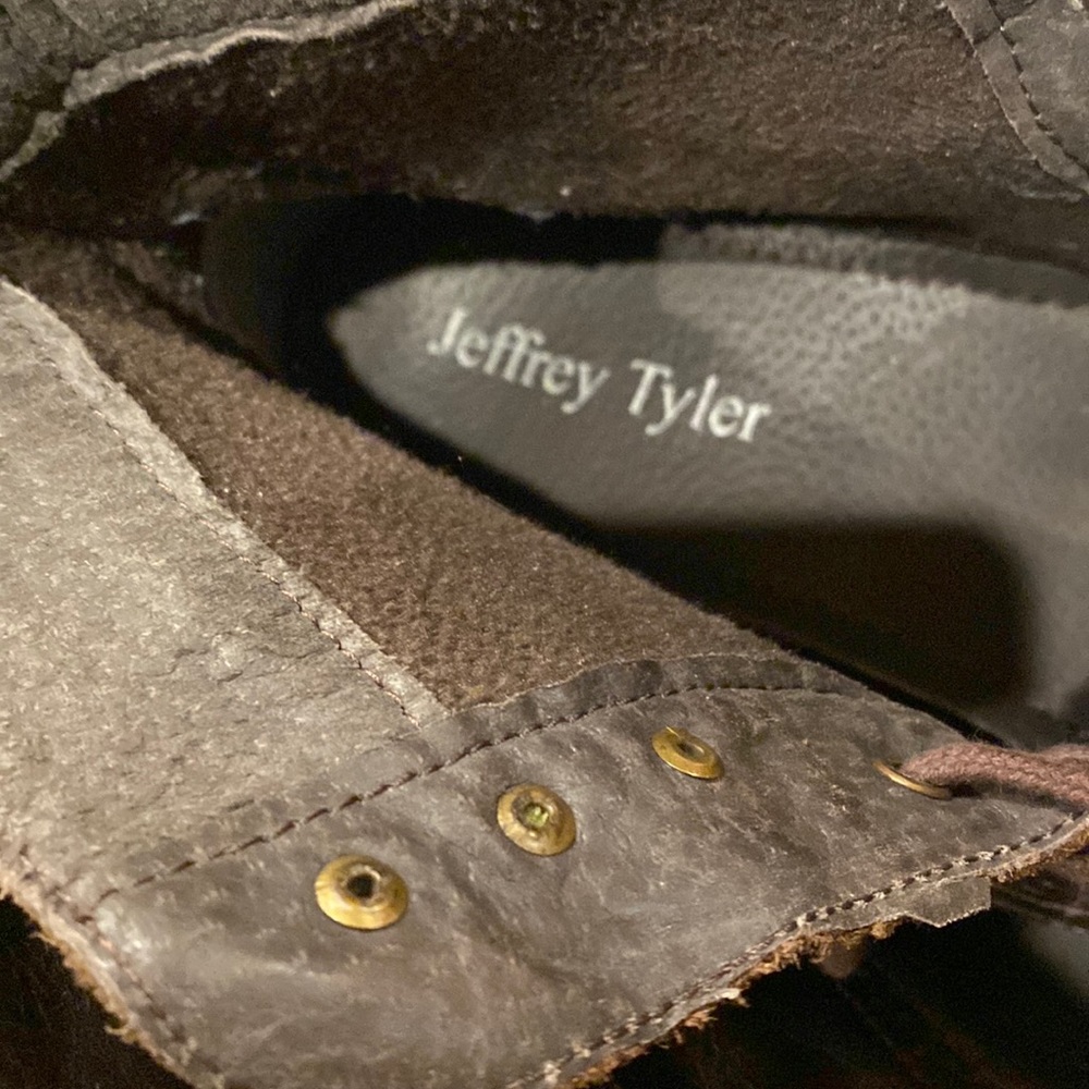 Jeffery Tyler Leather Man’s Lace Boots size 13 - Picture 12 of 16